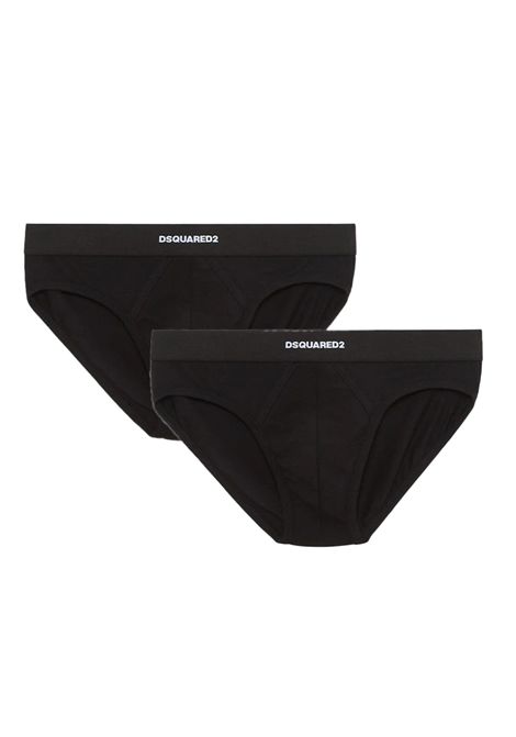Bi pack Dsquared2 Underwear DCX20007 001 nero DSQUARED2 UNDERWEAR | Slip | DCX20007001